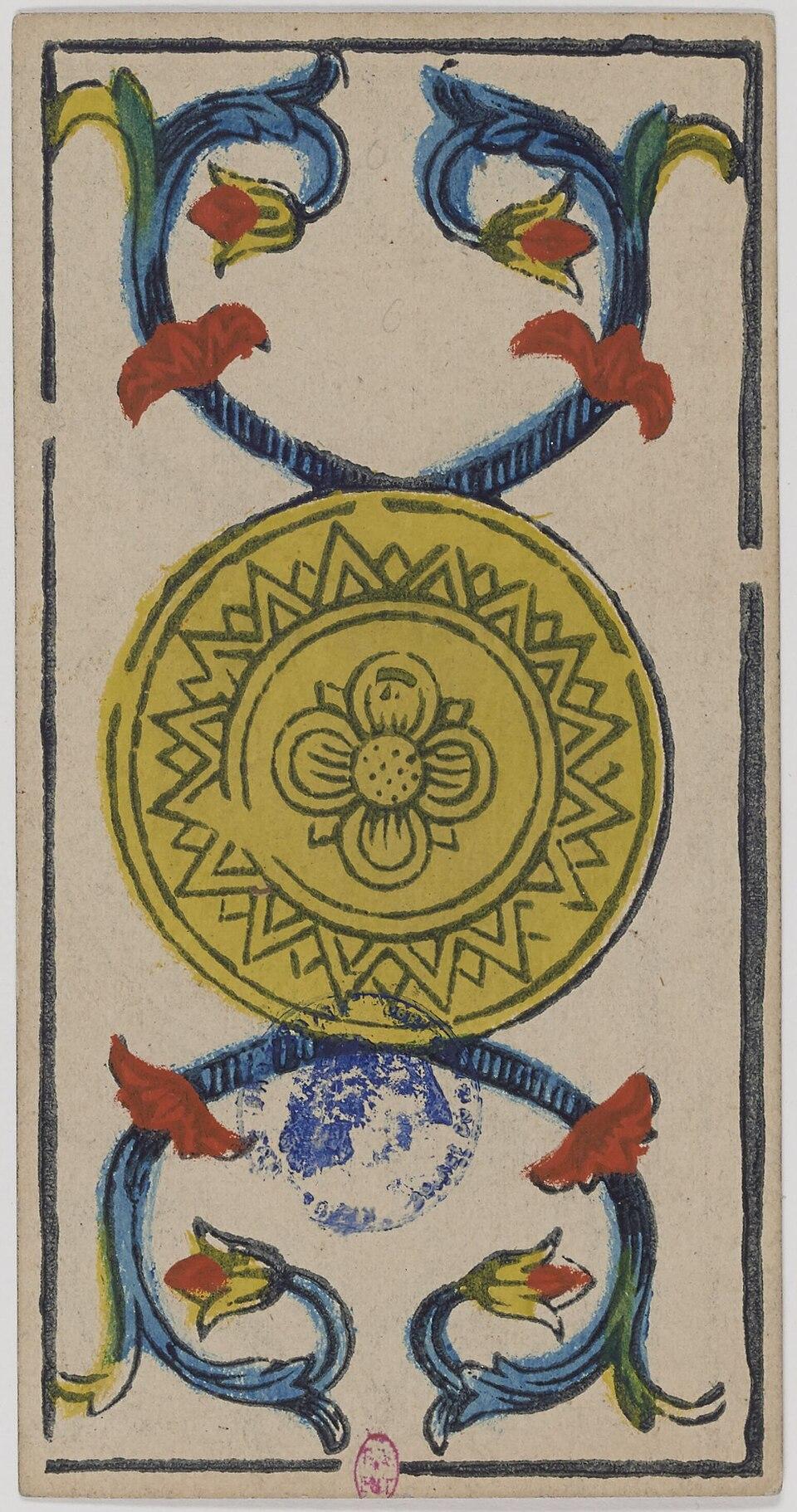 As de Deniers, arcane mineur du tarot de Marseille