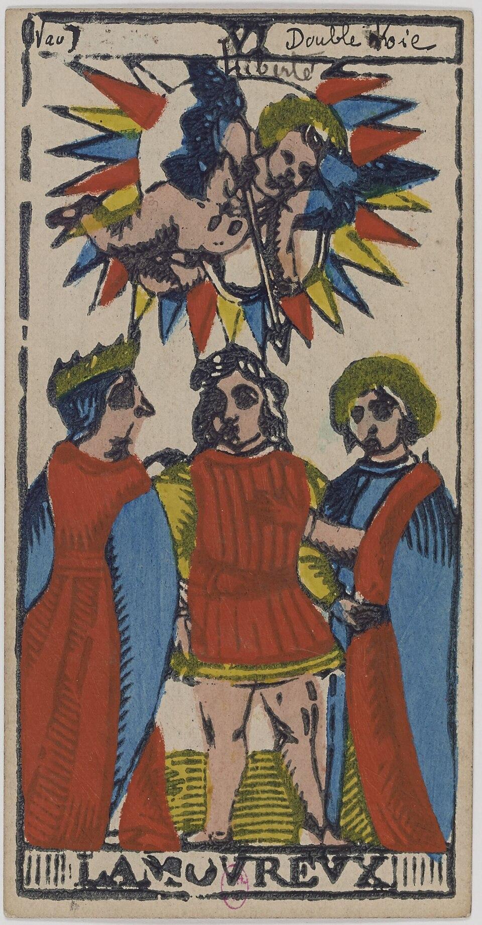 L'Amoureux, arcane VI du tarot de Marseille