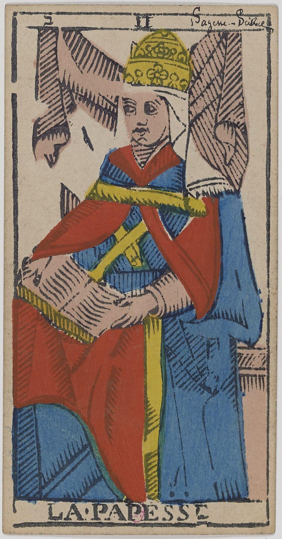 La Papesse, arcane II du tarot de Marseille