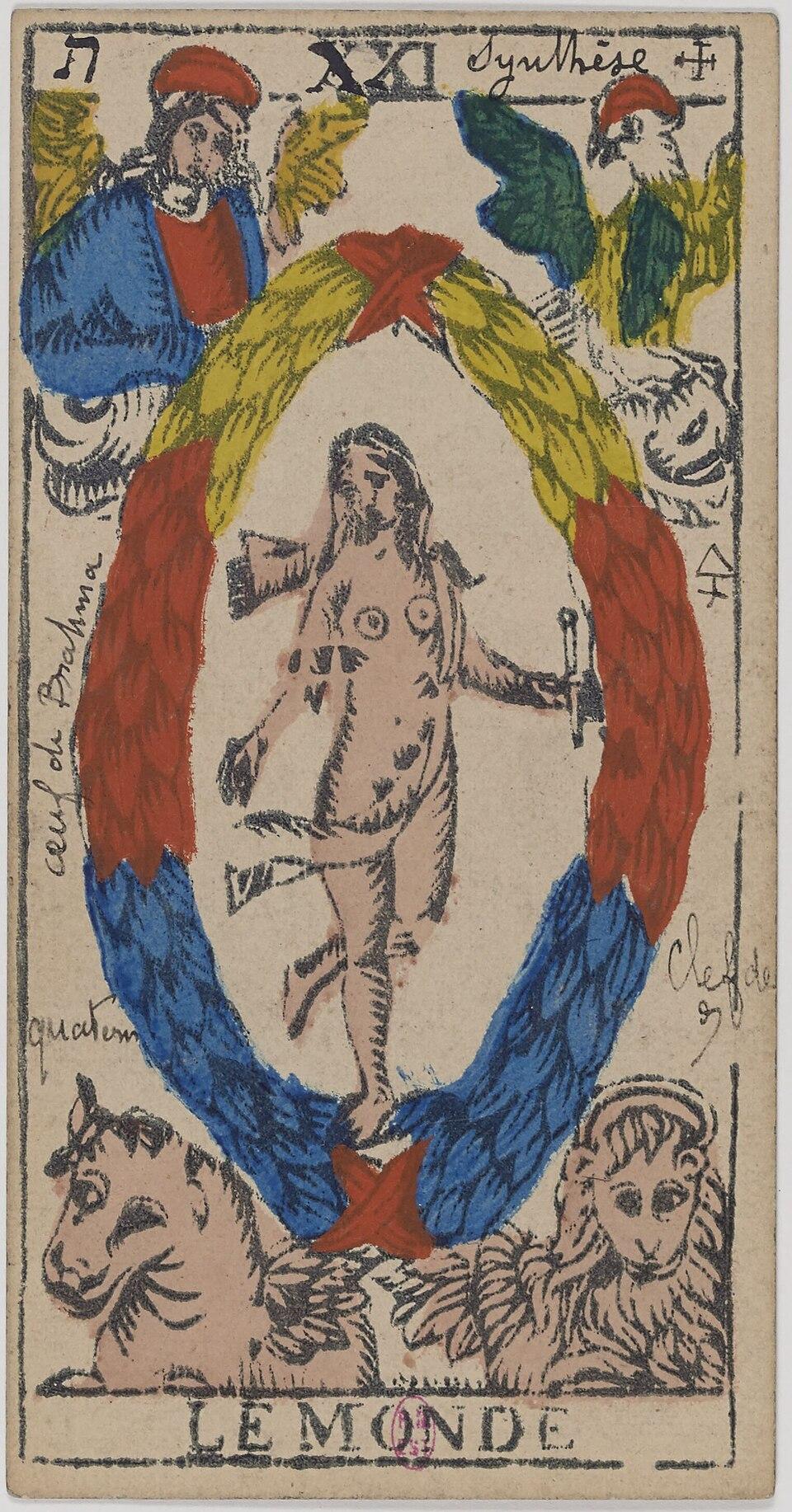 Le Monde, arcane XXI du tarot de Marseille